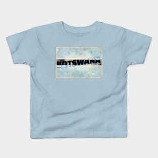 Botswana Vintage style retro souvenir Kids T-Shirt